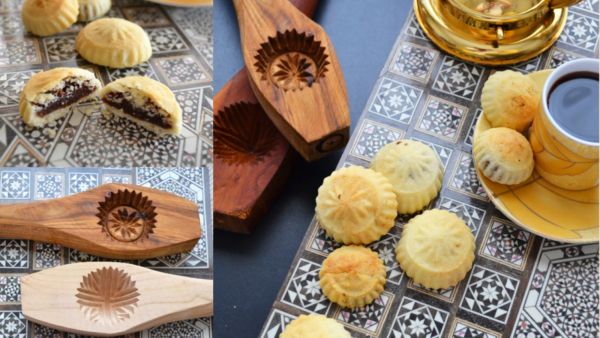 معمول شامي بحشوة التمر، الفستق أوالجوز