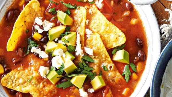 الشوربة المكسيكية الشهية