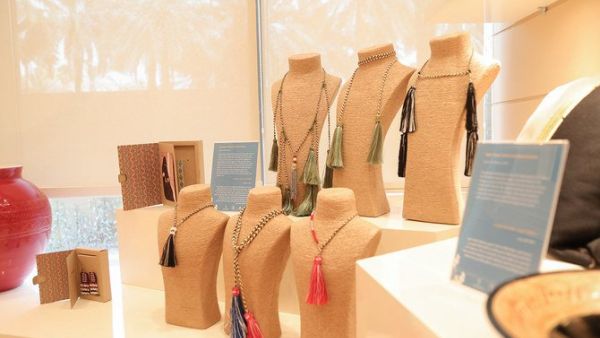 Some of the Saudi handicraft products available at Sawgha, (SPA)