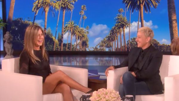Jenifer Aniston and Ellen 