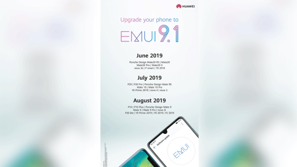 يتوفر تحديث EMUI 9.1 الجديد لهواتف Huawei Mate 20 وMate 20 Pro وMate 20 X وPorsche Design Mate 20 RS؛ وسيكون متاحاً للطرازات الأخرى قريباً، حيث ستعلن هواوي عنه فور إصداره. يتوفر تحديث EMUI 9.1 الجديد لهواتف Huawei Mate 20 وMate 20 Pro وMate 20 X وPorsche Design Mate 20 RS؛ وسيكون متاحاً للطرازات الأخرى قريباً، حيث ستعلن هواوي عنه فور إصداره.