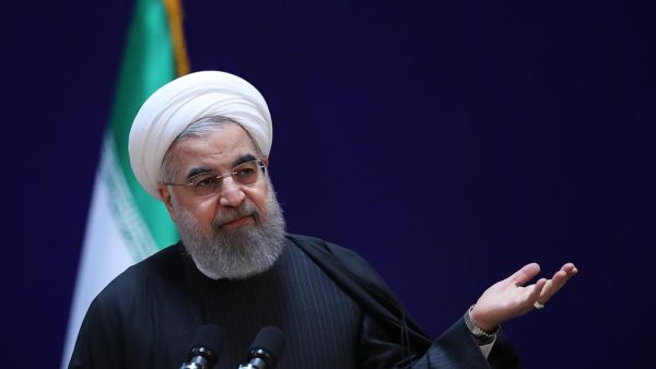 Iranian president Hassan Rouhani speaks at a conference in Tehran, on January 28. (AFP/ File Photo)