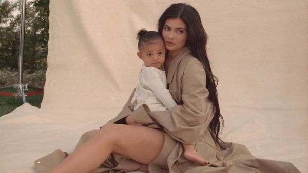 Kylie jenner and daughter Stormi 