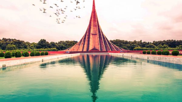 Birds fly Over National Martyrs' Memorial, Dhaka, Bangladesh. (Shutterstock/ File Photo)