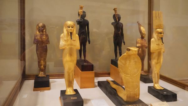 Ancient statuettes in The Museum of Egyptian Antiquities. (Shutterstock/ File Photo)