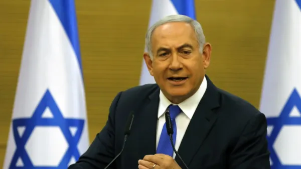Prime Minister Benjamin Netanyahu speaks at the Knesset on May 27, 2019. (MENAHEM KAHANA / AFP)