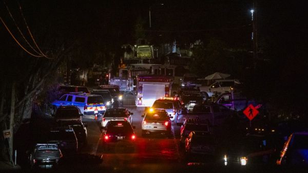Police vehicles arrive on the scene of the investigation following a deadly shooting at the Gilroy Garlic Festival in Gilroy, California on July 28, 2019. (AFP/ File Photo)