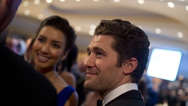 Matthew Morrison and girlfriend Renee Puente at the Time/People White House Correspondents’ Dinner pre-reception. (Saul Loeb/AFP/Getty Images)