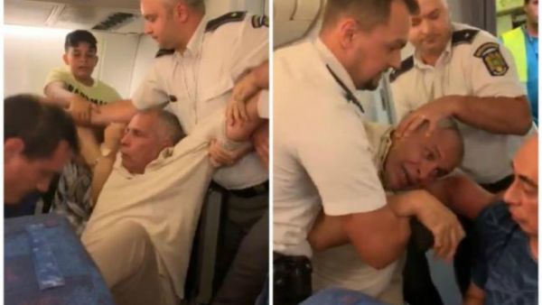 The family was removed from the plane and fined for public disturbance [Facebook]