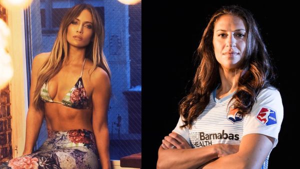 Jennifer Lopez  and Carli Lloyd 