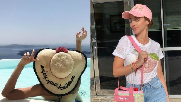 Fares posted a picture in which she is wearing a swimsuit Source myriamfares Instagram