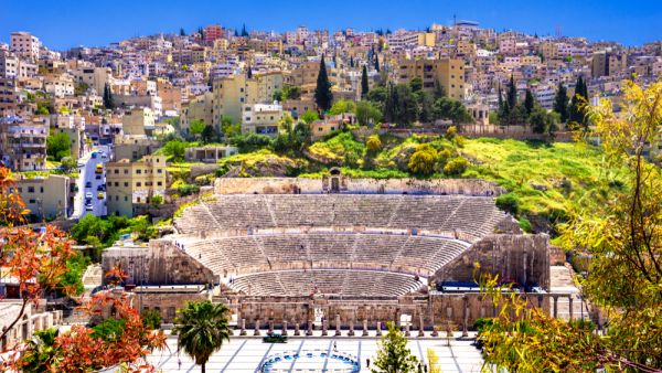 View of the Roman Theater and the city of Amman, Jordan (Shutterstock)