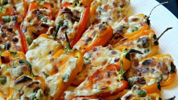 مقبلات الفلفل الحلو المحشو