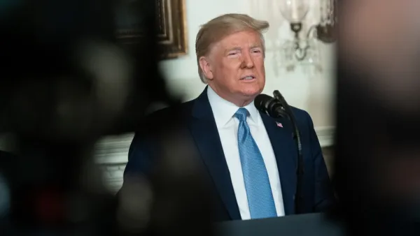 US President Donald Trump speaks about the mass shootings from the Diplomatic Reception Room of the White House in Washington, DC, August 5, 2019. (AFP/ File Photo)