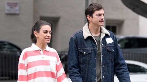 Ashton Kutcher and Mila Kunis (Twitter)