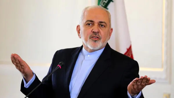 Iran's Foreign Minister Mohammad Javad Zarif gestures during a press conference in Tehran. (AFP)