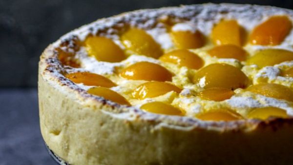 كعكة المشمش الباردة