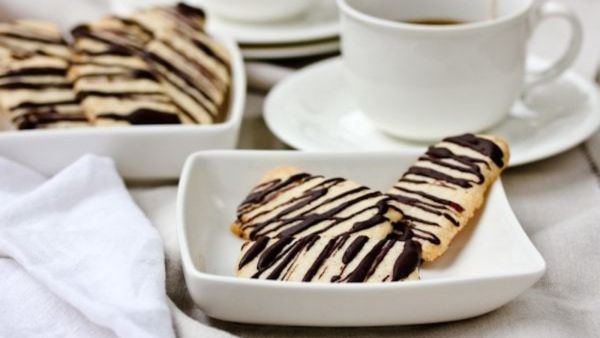 بسكويت البطاطا المقرمشة بالشوكولاتة