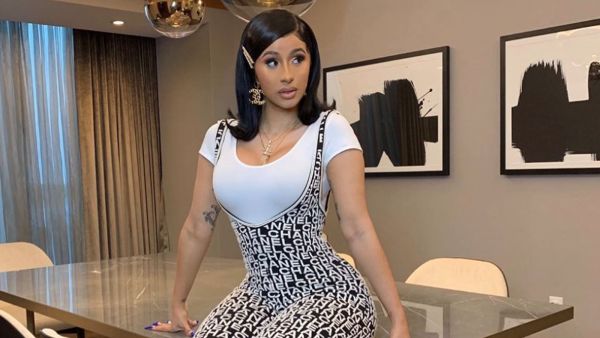 Cardi captioned the video with two emojis