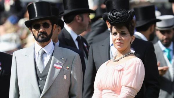 Mohammed bin Rashid al-Maktoum with  Princess Haya (Twitter)