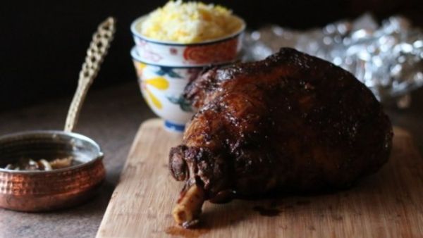 طبق العيد: فخذ الخروف بالارز