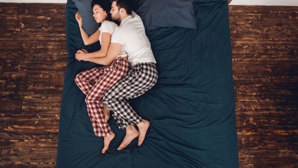 The third most popular position is the Spoon - this is by far the most popular position for couples in new relationships (Shutterstock)	