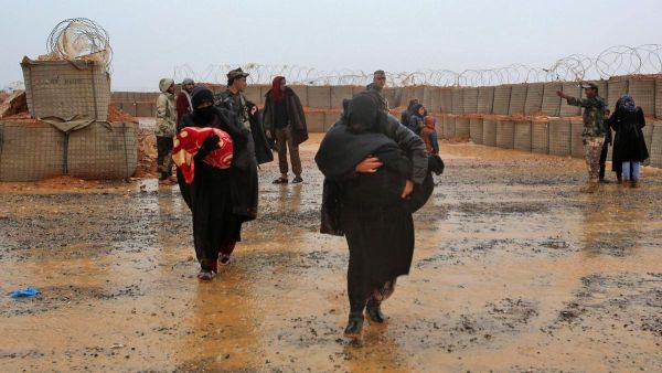 Syrian civilians inside Al Rukban camp. (AFP/ File Photo)
