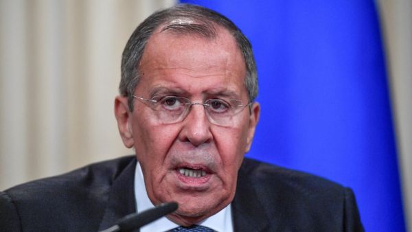 Russian Foreign Minister Sergei Lavrov give a press conference following his meeting with his French counterpart in Moscow on September 9, 2019. (Alexander NEMENOV / AFP)