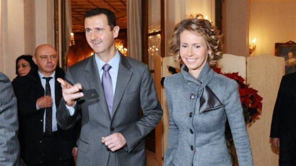 Syrian President Bashar Assad and his wife (Twitter) Syrian President Bashar Assad and his wife (Twitter)