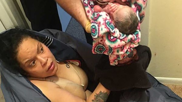 The baby was born quickly and was then taken to Christiana Hospital in Delaware. (Alexandra Santos)