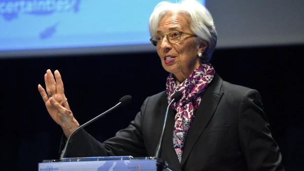 International Monetary Fund managing director Christine Lagarde, seen here in Paris in April, warned of the involvement of big technology firms in the global financial system due to fintech.  (AFP/ File Photo) International Monetary Fund managing director Christine Lagarde, seen here in Paris in April, warned of the involvement of big technology firms in the global financial system due to fintech.  (AFP/ File Photo)