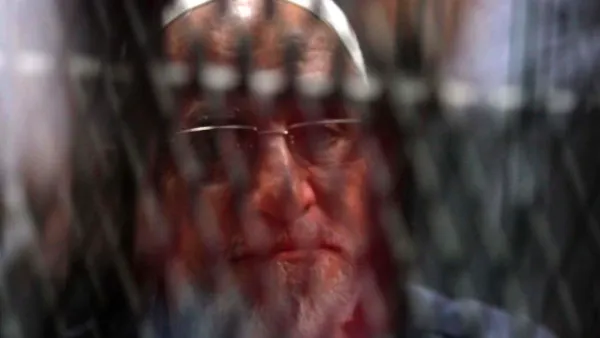 Mohammad Badie in court, Wednesday (AFP) 