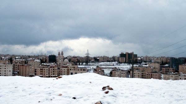 Snowy day in Amman,Jordan (Shutterstock)	