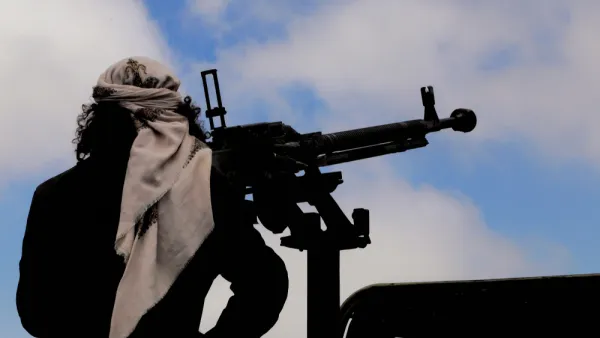 Yemeni soldier shoots Houthi militias, south of Yemen in the city of Taiz. (Shutterstock/ File Photo)