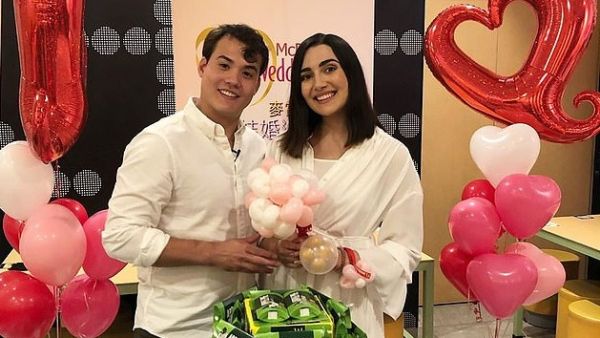 American Youtuber Safiya Nygaard and her fiance Tyler Williams (pictured) travelled to Hong Kong to experience a McDonald's wedding first hand. (Instagram)