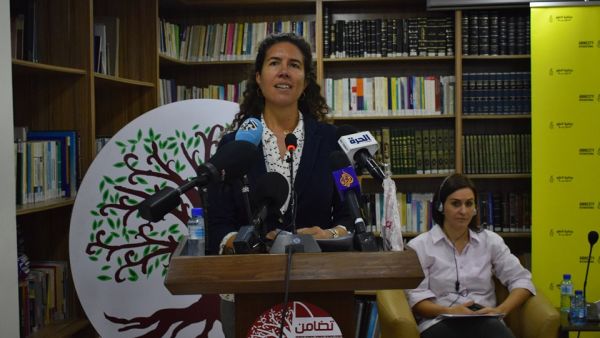 Heba Morayef, AI's MENA regional director. (Facebook/@ Sisterhood is Global Institute (SIGI))