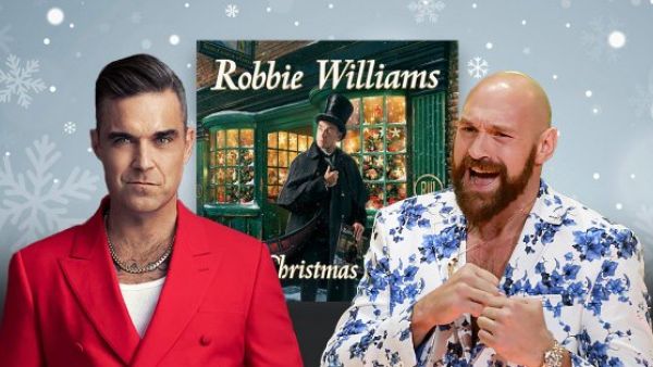 Robbie Williams with Tyson (Twitter)