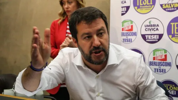Leader of Italy's far-right League party, Matteo Salvini  (Twitter)