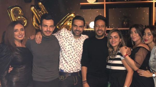 حماقي يحتفل بعيد ميلاد زوجته نهلة الهاجري