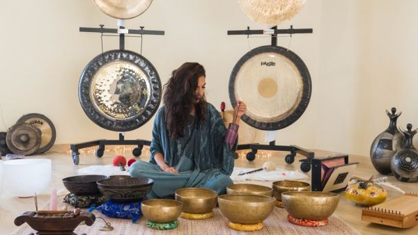 Saudi Arabia’s first female sound therapist, Bayan Abuzinada (Twitter)