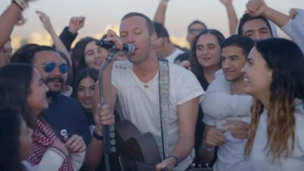 Coldplay in Amman (Twitter)