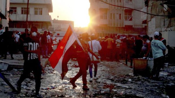 Protest in Iraq (Twitter)