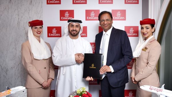 اتفاقية رمز مشترك بين طيران الإمارات و"سبايس جيت" الهندية
