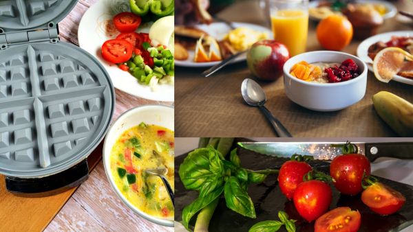 وافل البيض (الاومليت بالخضار)