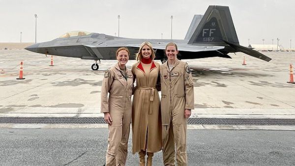 إيفانكا ترامب تزور قاعدة العديد الأمريكية في قطر