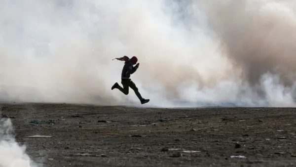 Palestinian demonstrators clash with Israeli security forces on November 26, 2019, in the West Bank city of Ramallah. (AFP/ File Photo)