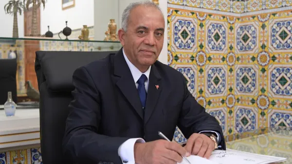 Tunisian new Prime Minister Habib Jemli poses for AFP outside his office on November 26, 2019 in Tunis.  (AFP/ File Photo)