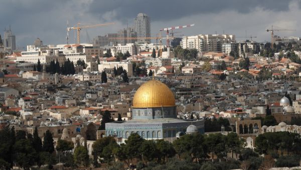 The Dome of the Rock mosque stands in the Old City of Jerusalem in a general view taken from the Mount of Olives on December 6, 2019. EMMANUEL DUNAND / AFP