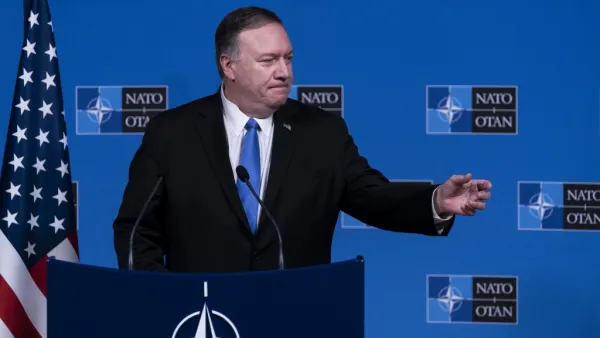 US Secretary of State Mike Pompeo speaks during a press conference as part of a Foreign Ministers meeting at the NATO (North Atlantic Treaty Organization) headquarters in Brussels. (AFP/ File Photo)