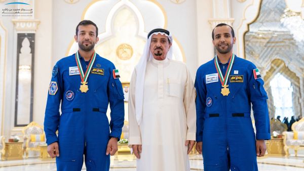 UAE Astronauts  Hazzaa AlMansoori and Sultan AlNeyadi. (Twitetr)